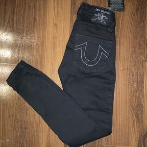 True religion. Jennie curvy. Black. Size 26
